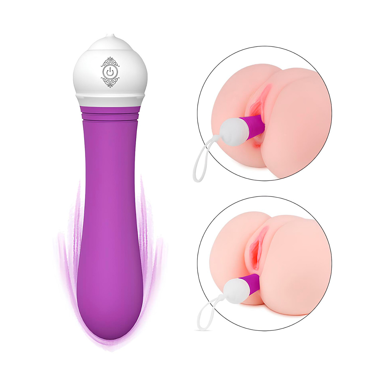 Vibrador Recarregável em Silicone com 9 Modos de Vibração Silenciosas - S-Hande Kitti | 13,5 x 3,2 cm | Disponível em 2 Cores - 5