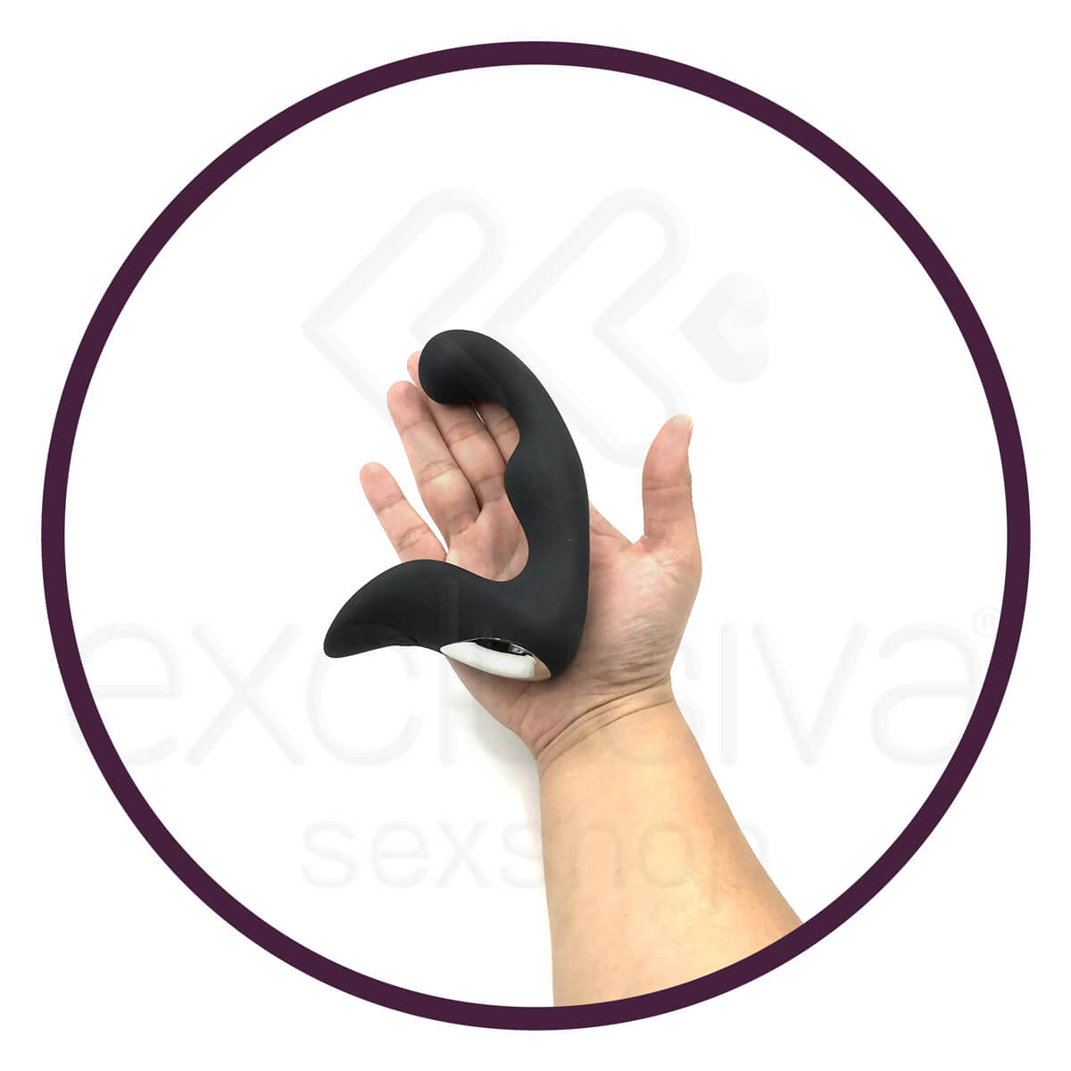 S-Hande Landy - Estimulador de Próstata e Períneo em Silicone com 9 Modos de Vibração - 14,3 x 3 cm - 7