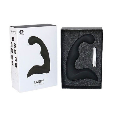 S-Hande Landy - Estimulador de Próstata e Períneo em Silicone com 9 Modos de Vibração - 14,3 x 3 cm