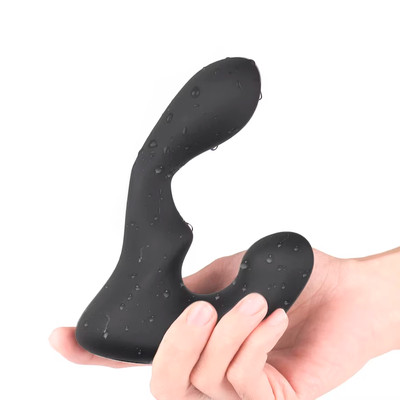 Estimulador de Próstata e Períneo em Silicone com 9 Modos de Vibração e Movimentos - 10,3 x 3 cm | S-Hande Landys