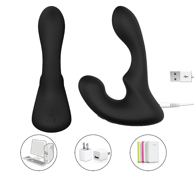 Estimulador de Próstata e Períneo em Silicone com 9 Modos de Vibração e Movimentos - 10,3 x 3 cm | S-Hande Landys - 3