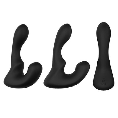 Foto 4 do produto Estimulador de Próstata e Períneo em Silicone com 9 Modos de Vibração e Movimentos - 10,3 x 3 cm | S-Hande Landys