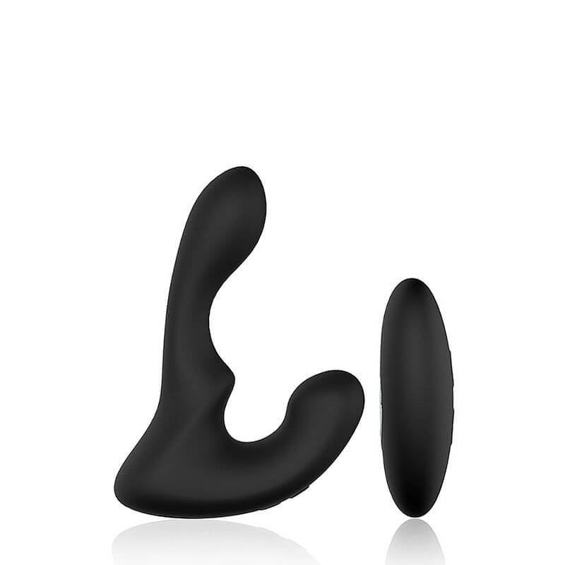 Estimulador de Próstata e Períneo em Silicone com Ponta Animada, Controle Remoto e 9 Modos de Vibração - S-Hande Landys-RTC - 13,5 x 3 cm - 4