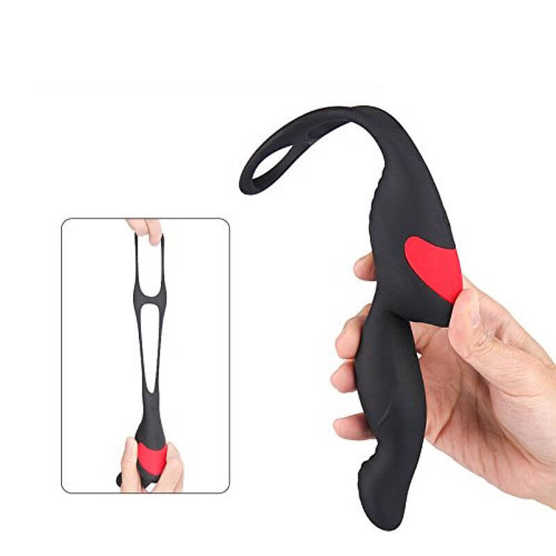 S-Hande Langer-RTC - Estimulador de Próstata com Anel Duplo, 9 Modos de Vibração e Controle Remoto Sem Fio - 4