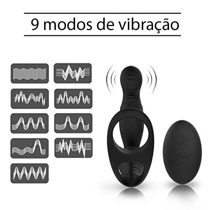 S-Hande Langer-RTC - Estimulador de Próstata com Anel Duplo, 9 Modos de Vibração e Controle Remoto Sem Fio - 5
