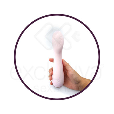 Vibrador Estimulador de Ponto G Flexível em Silicone com 9 Modos de vibrações e IPX7 à Prova De Água - S-Hande Lisa | 19,6 x 4 cm
