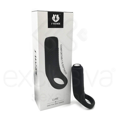 Foto 1 do produto Anel Peniano com Estimulador de Clítoris Recarregável e 9 Modos de Vibração - S-Hande Lure - 10 x 3,6 cm