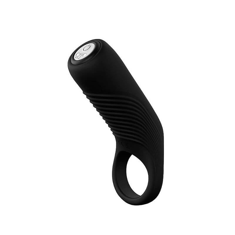 Anel Peniano com Estimulador de Clítoris Recarregável e 9 Modos de Vibração - S-Hande Lure - 10 x 3,6 cm - 2