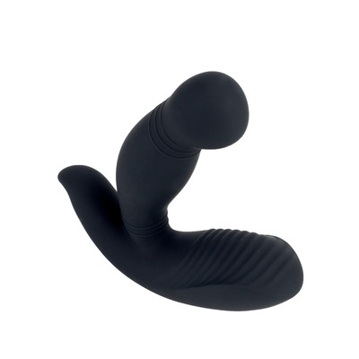 Foto 2 do produto Estimulador de Próstata e Períneo Recarregável em Silicone com 9 Modos de Vibração e Controle Remoto Sem Fio - S-Hande Megatron-RCT | 9,2 x 3 cm