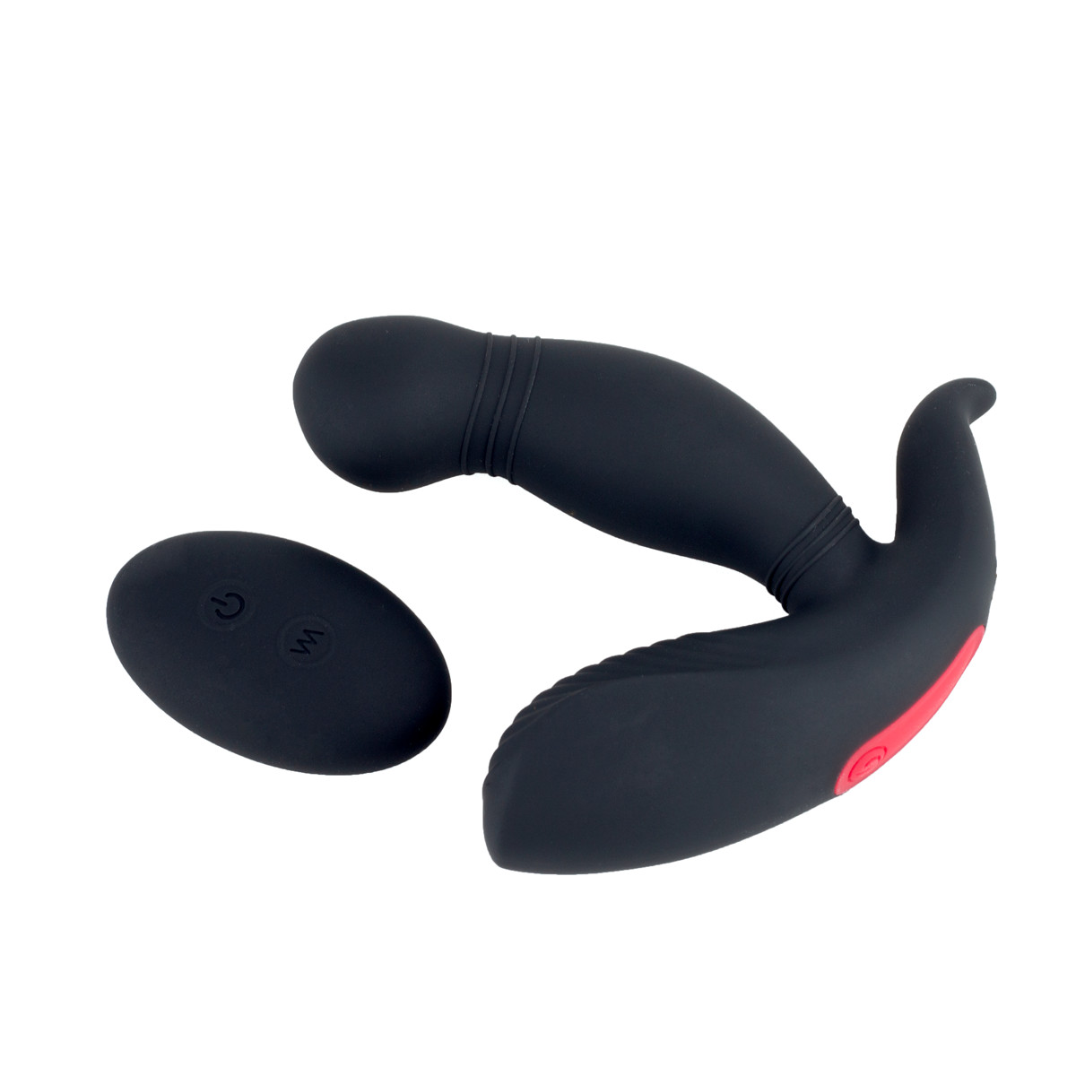 Estimulador de Próstata e Períneo Recarregável em Silicone com 9 Modos de Vibração e Controle Remoto Sem Fio - S-Hande Megatron-RCT | 9,2 x 3 cm - 3