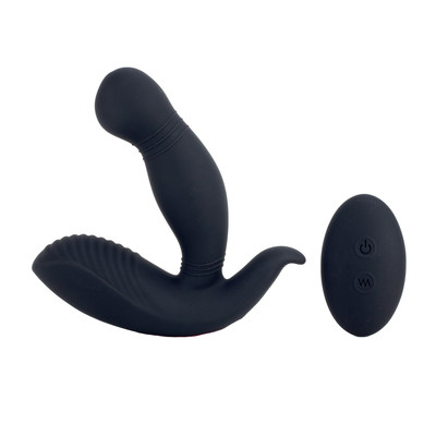 Estimulador de Próstata e Períneo Recarregável em Silicone com 9 Modos de Vibração e Controle Remoto Sem Fio - S-Hande Megatron-RCT | 9,2 x 3 cm