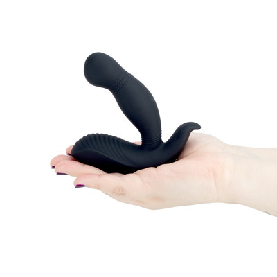 Estimulador de Próstata e Períneo Recarregável em Silicone com 9 Modos de Vibração e Controle Remoto Sem Fio - S-Hande Megatron-RCT | 9,2 x 3 cm