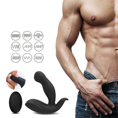Foto 7 do produto S-Hande Megatron-RCT - Plug Anal Estimulador de Próstata e Períneo Recarregável em Silicone com 9 Modos de Vibrações, Controle Remoto Sem Fio e IPX7 À Prova De Água - 12 x 3 cm