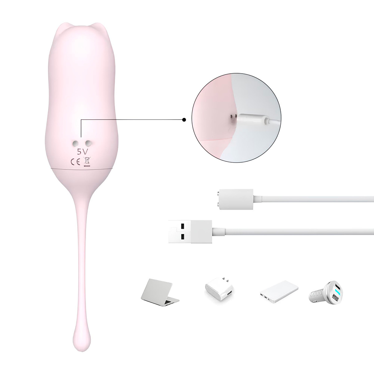 Cápsula Vibratória em Silicone com Forma de Gato, 9 Modos de Vibrações e Controle Remoto Sem Fio - S-Hande Miaou-RCT | 16,2 x 3,3 cm - 3