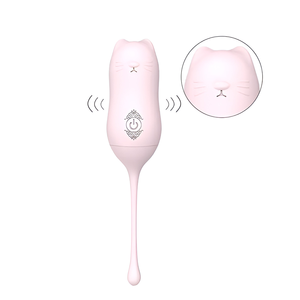 Cápsula Vibratória em Silicone com Forma de Gato, 9 Modos de Vibrações e Controle Remoto Sem Fio - S-Hande Miaou-RCT | 16,2 x 3,3 cm - 2