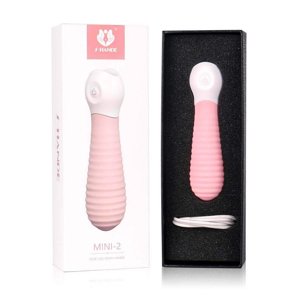 Vibrador em Silicone com 9 Modos de Vibração Silenciosas e Recarregável - S-Hande Mini 2 | 12 x 3 cm | Disponível em 2 Cores - 2