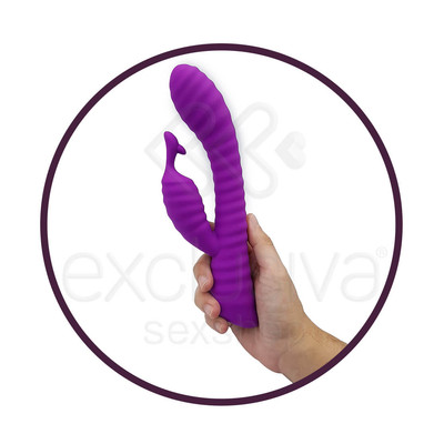 Foto 7 do produto Vibrador Estimulador de Clítoris e Ponto G com 9 Modos de Vibração e Recarregável - S-Hande Moonlight | 21 x 3,5 cm | Disponível em 2 Cores