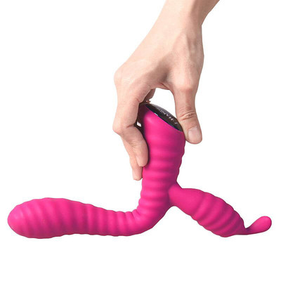 Foto 3 do produto Vibrador Estimulador de Clítoris e Ponto G com 9 Modos de Vibração e Recarregável - S-Hande Moonlight | 21 x 3,5 cm | Disponível em 2 Cores