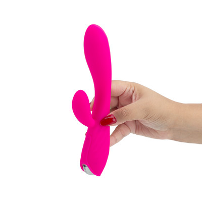 Vibrador Estimulador de Ponto G e Clítoris em Silicone com 9 Modos de Vibração, Resistente à Água e Recarregável - S-Hande Muses | 13 x 3,3 cm | Disponível em 2 Cores