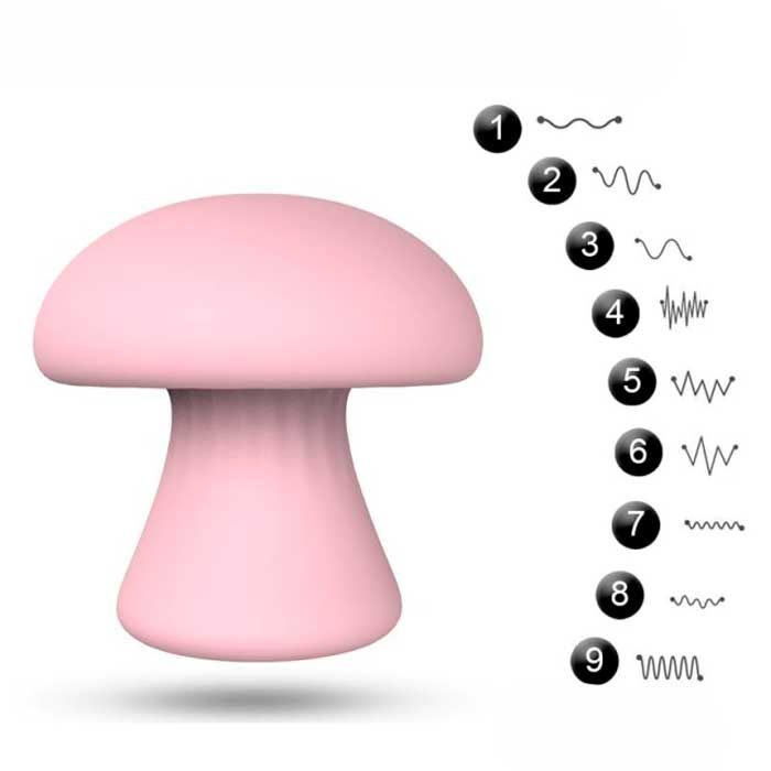Massageador Recarregável com 9 Modos de Vibrações e Aparência de Cogumelo - S-Hande Mushroom | Disponível em 2 Cores - 4