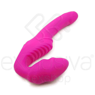 Foto 6 do produto S-Hande Nana-RCT - Strap On Recarregável sem Cinta, Feito em Silicone com 9 Modos de Vibrações e Controle Remoto sem Fio - 21,5 x 3 cm | Disponível em 2 Cores