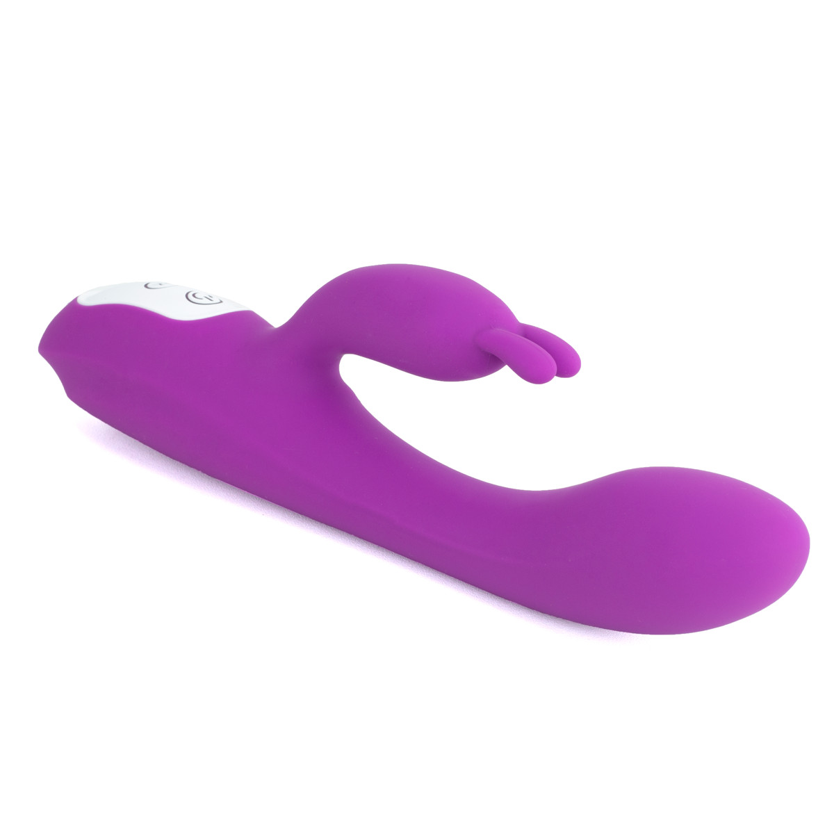Vibrador Rabbit em Silicone com Aquecimento e 9 Modos de Vibrações - S-Hande Naughty | 12 x 3,3 cm | Cor: Roxo - 2