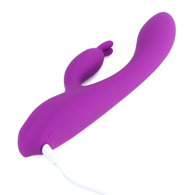 Foto 3 do produto Vibrador Rabbit em Silicone com Aquecimento e 9 Modos de Vibrações - S-Hande Naughty | 12 x 3,3 cm | Cor: Roxo