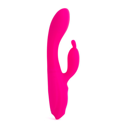 Foto 2 do produto Vibrador Rabbit em Silicone com Aquecimento e 9 Modos de Vibrações - S-Hande Naughty | 12 x 3,3 cm | Disponível em 2 Cores