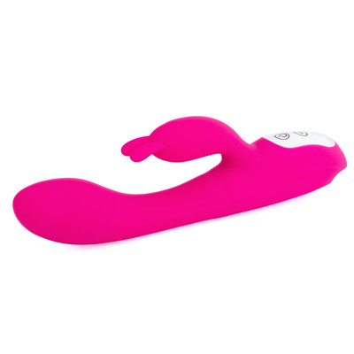 Foto 4 do produto Vibrador Rabbit em Silicone com Aquecimento e 9 Modos de Vibrações - S-Hande Naughty | 12 x 3,3 cm | Disponível em 2 Cores