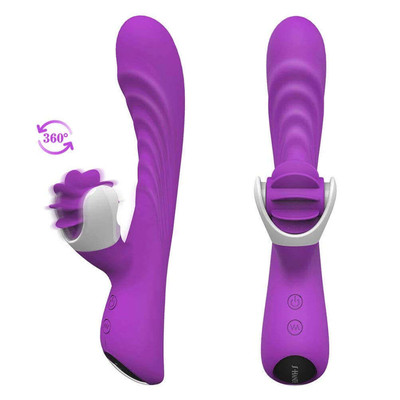 Foto 5 do produto Vibrador Estimulador de Ponto G e Clítoris Recarregável com 9 Modos de Vibrações e 6 Modos de Rotação - S-Hande Nymph | Disponível em 2 Cores