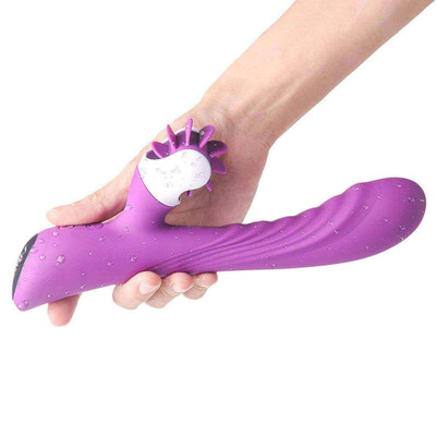 Foto 8 do produto Vibrador Estimulador de Ponto G e Clítoris Recarregável com 9 Modos de Vibrações e 6 Modos de Rotação - S-Hande Nymph | Disponível em 2 Cores
