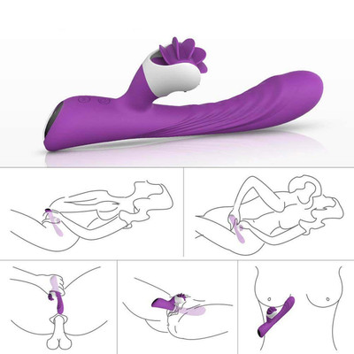 Foto 7 do produto Vibrador Estimulador de Ponto G e Clítoris Recarregável com 9 Modos de Vibrações e 6 Modos de Rotação - S-Hande Nymph | Disponível em 2 Cores