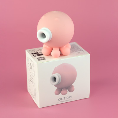 Estimulador de Clítoris em Forma de Polvo com 10 Intensidades de Sucção e Recarregável via Cabo USB - S-Hande Octopi