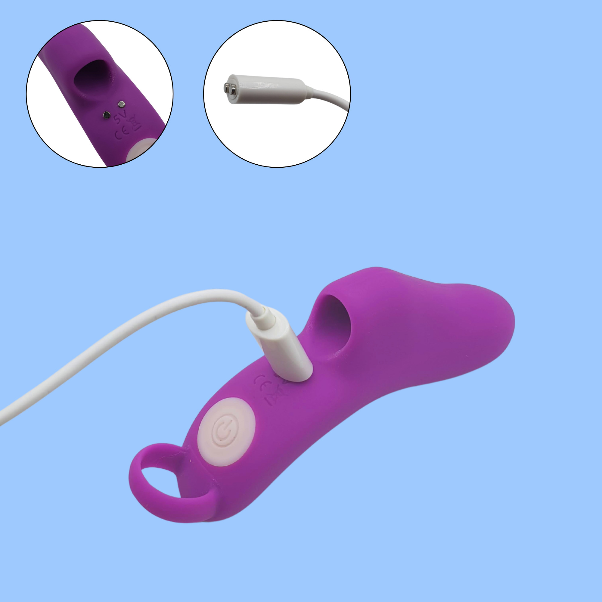 Dedeira Estimuladora de Ponto G em Silicone com 9 Modos de Vibração - S-Hande OMG | 5,4 x 2,5 cm | Disponível em 2 Cores - 7