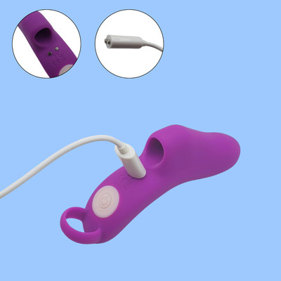 Foto 7 do produto Dedeira Estimuladora de Ponto G em Silicone com 9 Modos de Vibração - S-Hande OMG | 5,4 x 2,5 cm | Disponível em 2 Cores
