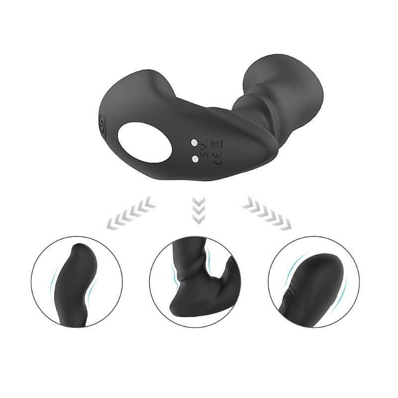 Estimulador de Próstata e Períneo com 9 Modos de Vibrações, Recarregável, IPX7 - S-Hande Optimus-RCT - 12,5 x 2,5 cm - 4