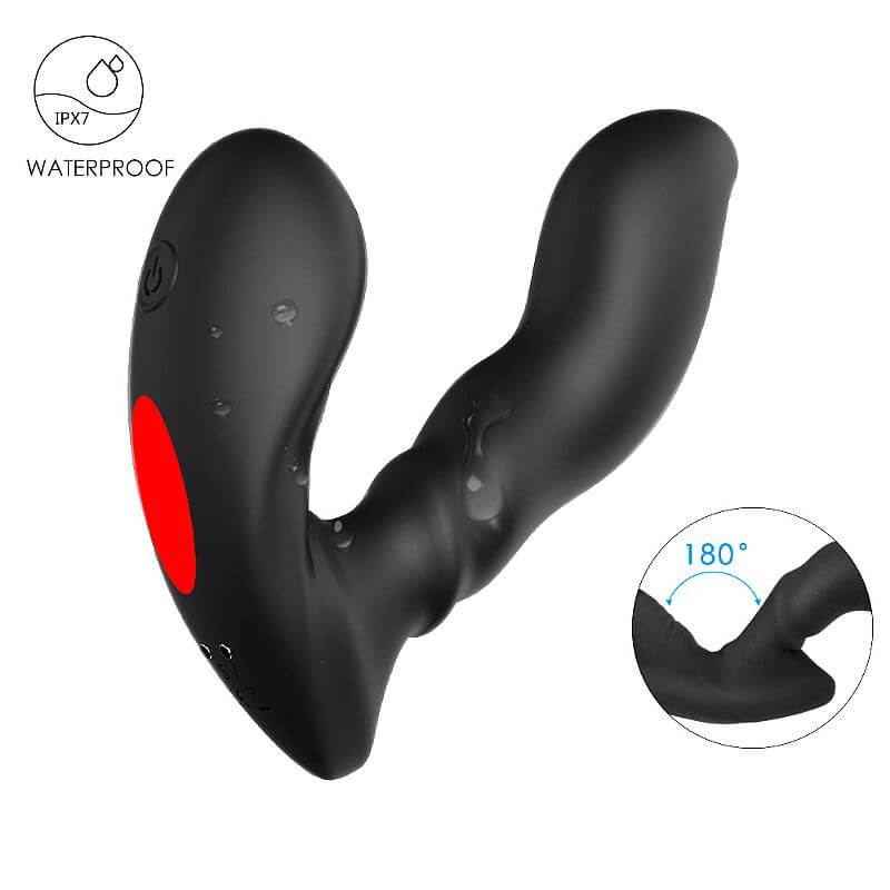 Estimulador de Próstata com 9 Modos de Vibrações, Movimento e Controle Remoto sem Fio - S-Hande Optimus-RCT  | 12,5 x 2,5 cm - 4