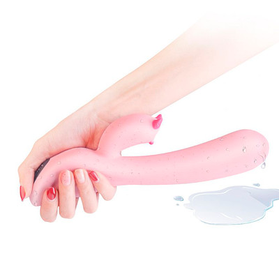 Foto 8 do produto Vibrador Estimulador de Ponto G e Clítoris em Silicone com 9 Modos de Vibração - S-Hande Plume