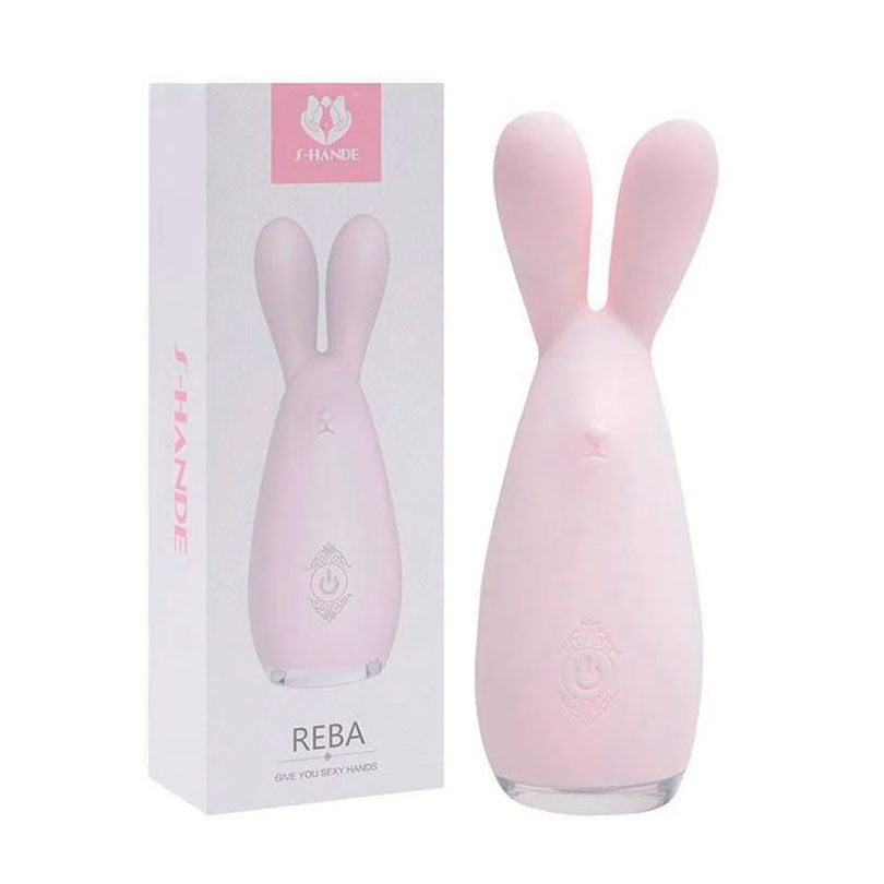 Vibrador Estimulador de Clítoris e Regiões Erógenas, Recarregável feito em Silicone com 9 Modos de Vibração e Certificação IPX7 à Prova D'Água - S-Hande Reba - 12,7 x 4 cm - 2