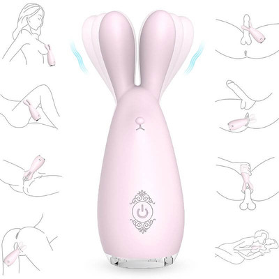 Foto 5 do produto Vibrador Estimulador de Clítoris e Regiões Erógenas, Recarregável feito em Silicone com 9 Modos de Vibração e Certificação IPX7 à Prova D'Água - S-Hande Reba - 12,7 x 4 cm