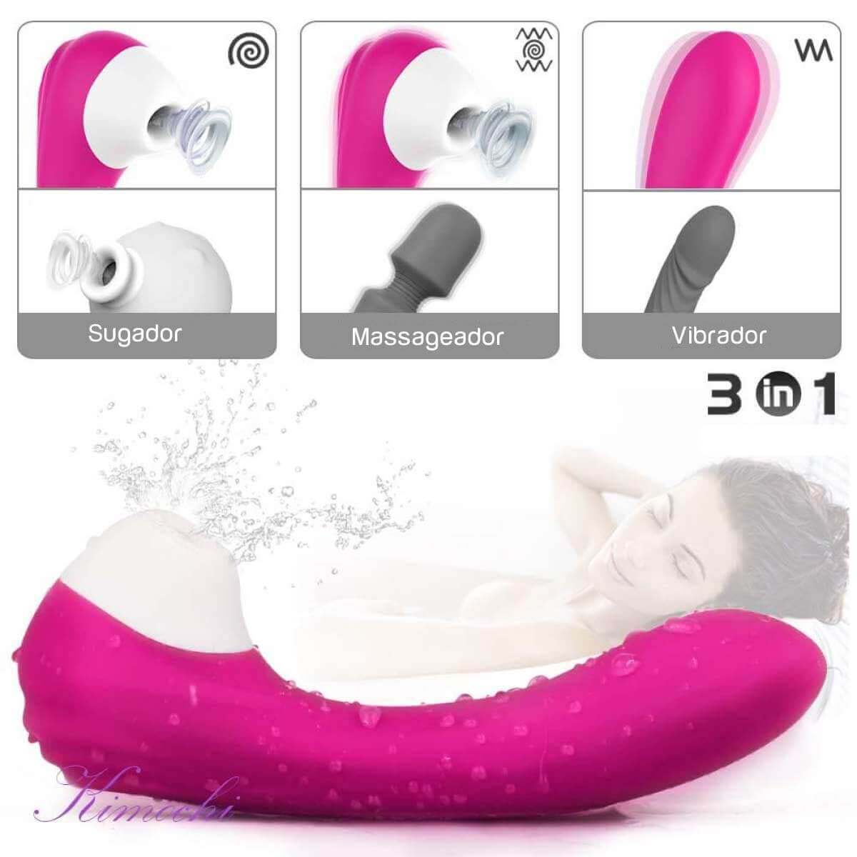 Vibrador Estimulador de Clítoris e de Ponto G em Silicone com 9 Modos de Vibração e Pulsação - S-Hande Screaming - 18,3 x 3,5 cm | Disponível em 4 Cores - 13