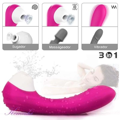 Foto 13 do produto Vibrador Estimulador de Clítoris e de Ponto G em Silicone com 9 Modos de Vibração e Pulsação - S-Hande Screaming - 18,3 x 3,5 cm | Disponível em 4 Cores