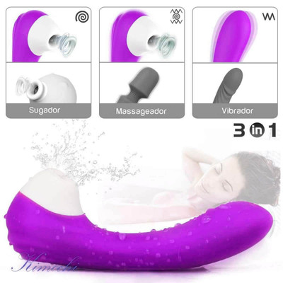 Foto 10 do produto Vibrador Estimulador de Clítoris e de Ponto G em Silicone com 9 Modos de Vibração e Pulsação - S-Hande Screaming - 18,3 x 3,5 cm | Disponível em 4 Cores