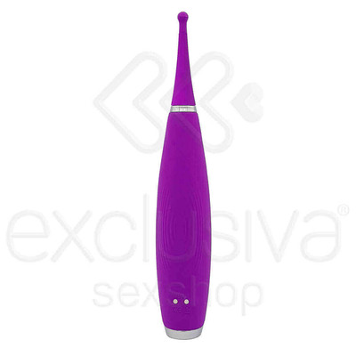 Foto 7 do produto Vibrador Estimulador de Áreas Erógenas para Mulheres e Homens feito em Silicone, com 9 Modos de Vibrações e Certificação IPX7 à Prova d' Água - S-Hande Sparkle | 18 x 0,5 cm | Disponível 2 Cores