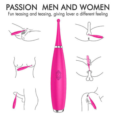 Foto 3 do produto Vibrador Estimulador de Áreas Erógenas para Mulheres e Homens feito em Silicone, com 9 Modos de Vibrações e Certificação IPX7 à Prova d' Água - S-Hande Sparkle | 18 x 0,5 cm | Disponível 2 Cores