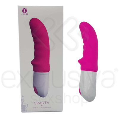 Foto 1 do produto Vibrador Ponto G em Silicone Flexível com Estimulador de Clítoris e 9 Modos de Vibração - S-Hande Sparta | 18,5 x 3,2 cm | Disponível em 2 Cores