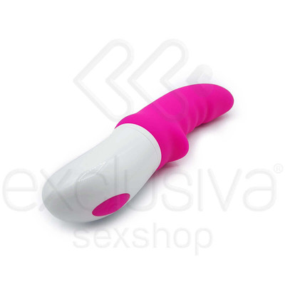 Foto 6 do produto Vibrador Ponto G em Silicone Flexível com Estimulador de Clítoris e 9 Modos de Vibração - S-Hande Sparta | 18,5 x 3,2 cm | Disponível em 2 Cores