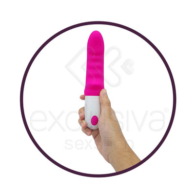 Foto 7 do produto Vibrador Ponto G em Silicone Flexível com Estimulador de Clítoris e 9 Modos de Vibração - S-Hande Sparta | 18,5 x 3,2 cm | Disponível em 2 Cores