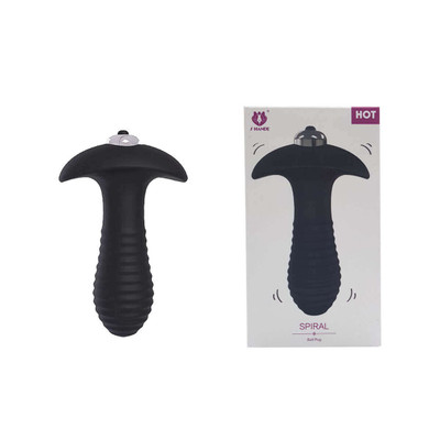 S-Hande Spiral - Estimulador de Próstata em Silicone com Vibração Única - 11,5 x 3,2 cm