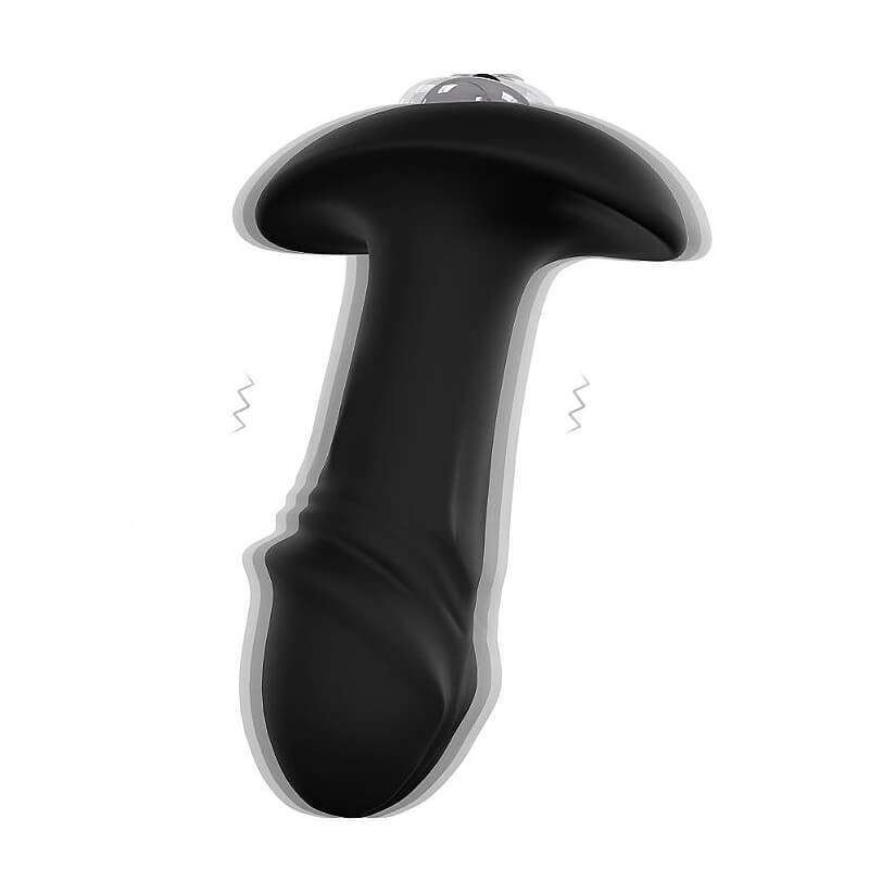 Plug Anal no Formato de Glande em Silicone e Bullet em ABS com Vibração Única - S-Hande StarArrow | 8 x 3 cm - 4